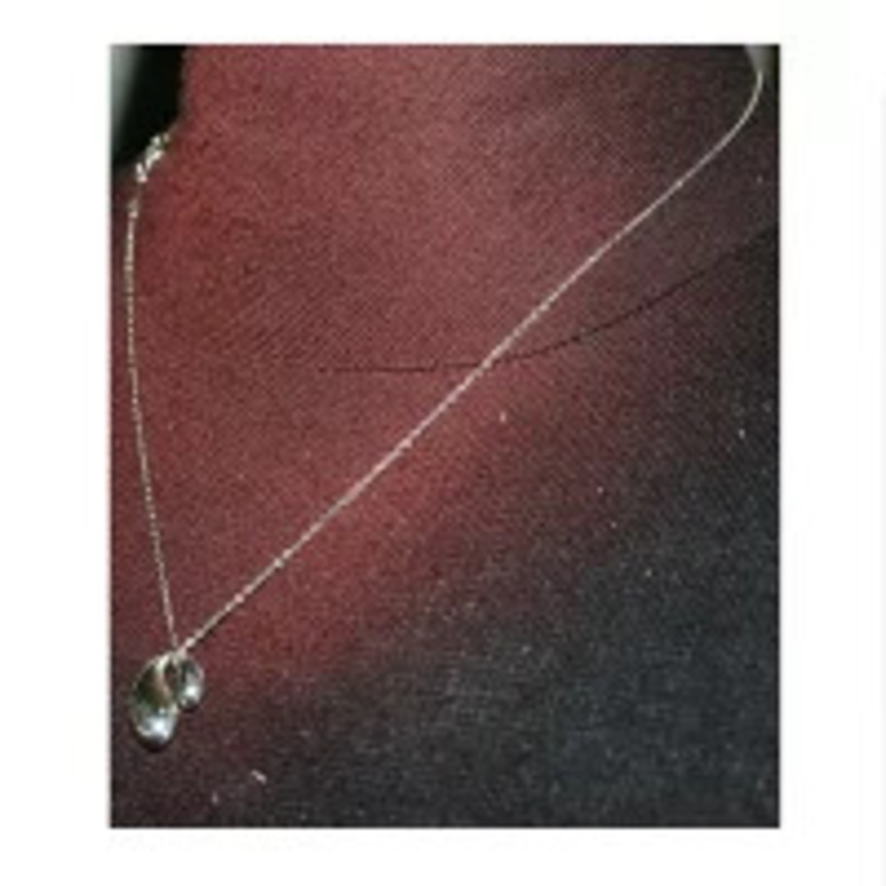 sparkling Tiffany Co chain necklace heavy silver pendant